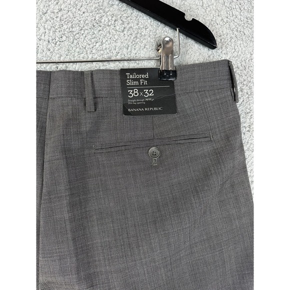banana republic grey dress pants Men's Suits: Dress Pants